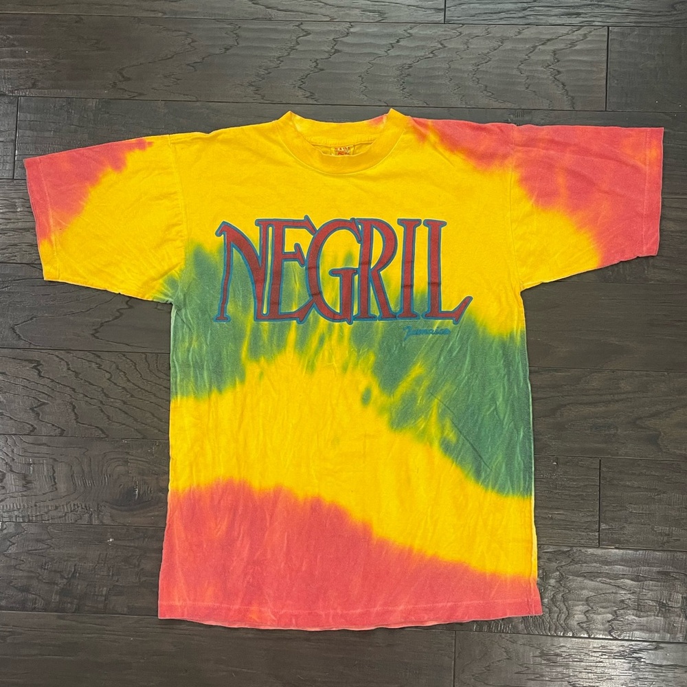 Vintage Magic Tee’s Single Stitch Tie Dye Negril Jamaica Shirt Men’s XL (46)